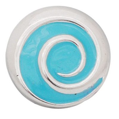 Кнопка Chunk "Спираль" голубая